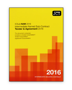 JCT Intermediate Named Sub-Contract Tender and Agreement 2016 (ICSub/NAM)