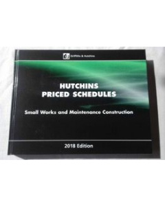 Hutchins' Priced Schedules Building Price Book 2018 (Book)