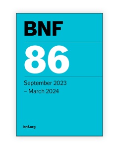 BNF 86 (British National Formulary) Sept 2023