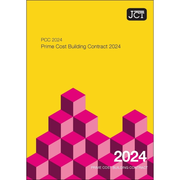 JCT Prime Cost Building Contract 2024 (PCC)