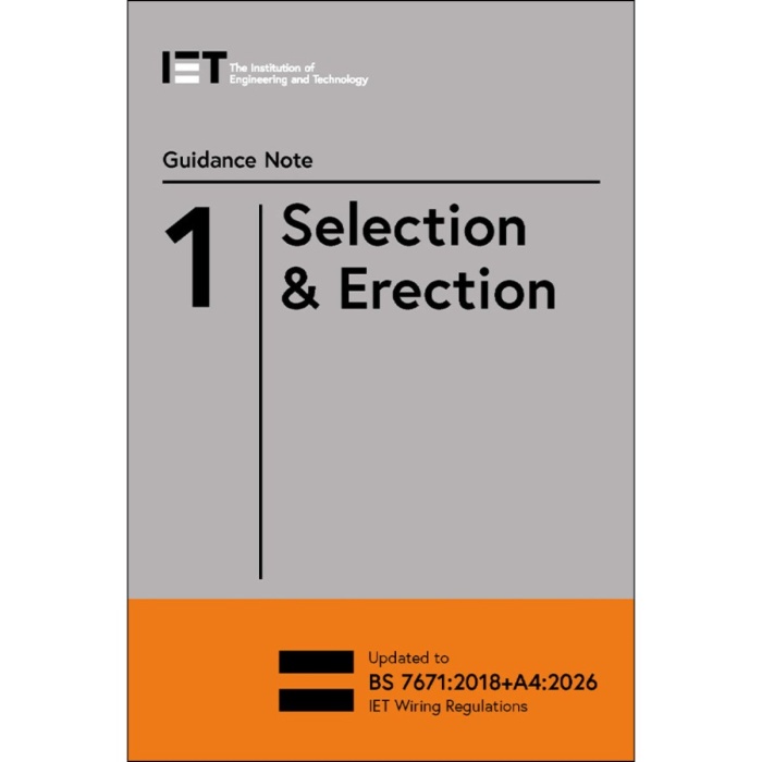 Guidance Note 1: Selection & Erection, 10th Edition