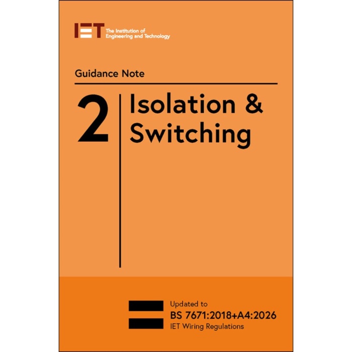 Guidance Note 2: Isolation & Switching, 10th Edition