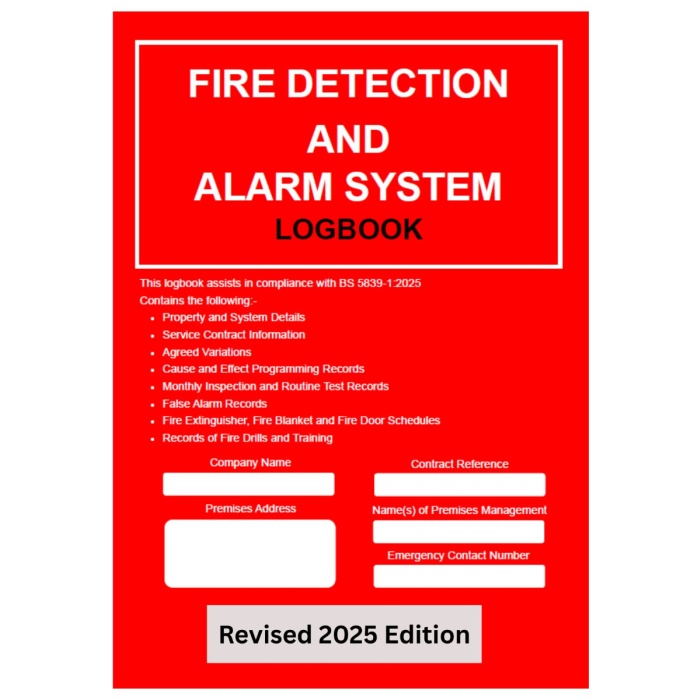 Fire Detection and Alarm System 2025 Logbook