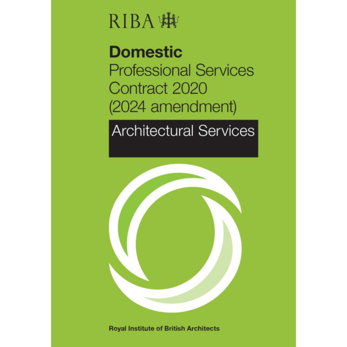 RIBA Domestic Professional Services Contract 2020 (2024 Amendment): Architectural Services