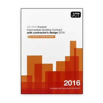 JCT Intermediate Building Contract with contractor's design 2016 (ICD) Tracked Change Document