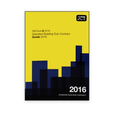 JCT Standard Building Sub-Contract Guide 2016 (SBCSub/G)