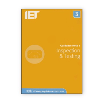IET Guidance Note 3: Inspection & Testing (8th Edition)
