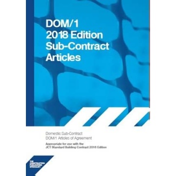 DOM/1 2018 Domestic Sub-contract Articles