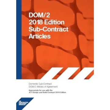 DOM/2 2018 Domestic Sub-contract Articles