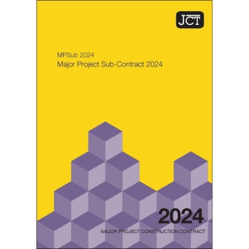 JCT Major Project Sub-Contract 2024 (MPSub)