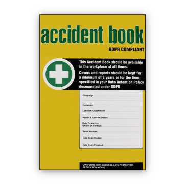 GDPR Compliant HSE Accident Books