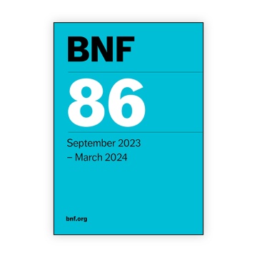 BNF 86 (British National Formulary) Sept 2023