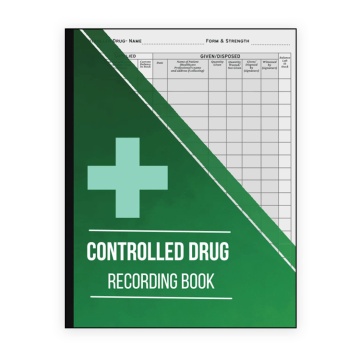 Controlled Drug Register - Hardback (100 pages)