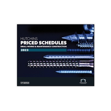 Hutchins Priced Schedules: Small Works & Maintenance Construction 2023 (73rd Edition)