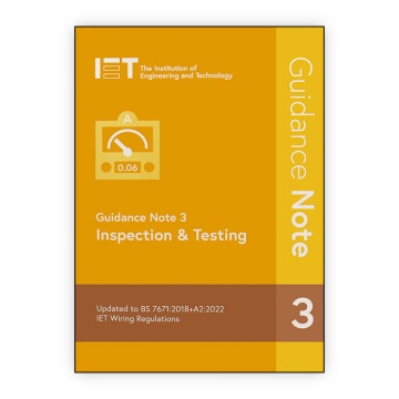  IET Guidance Note 3: Inspection & Testing, 9th Edition