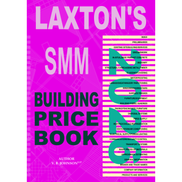 Laxton’s SMM Building Price Book 2026 - Back Cover