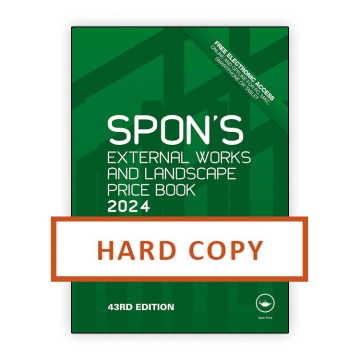 Spon's External Works and Landscape Price Book 2024 (HARD COPY ONLY)