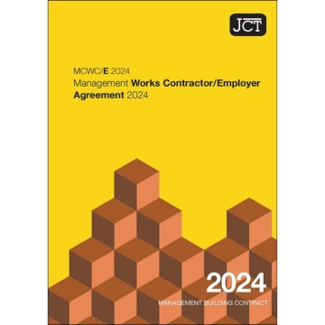 JCT Management Works Contractor/Employer Agreement 2024 (MCWC/E)