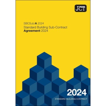 JCT Standard Building Sub-Contract Agreement 2024 (SBCSub/A)